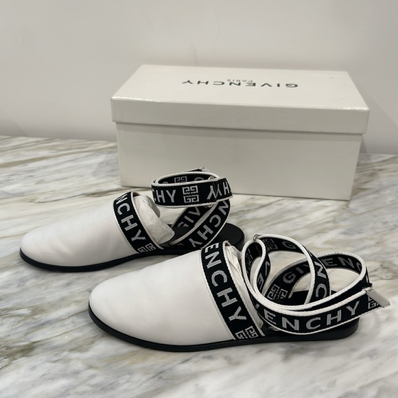 GIVENCHY STRAP MULE WHITE/BLACK 36 6 - Picture 3 of 7